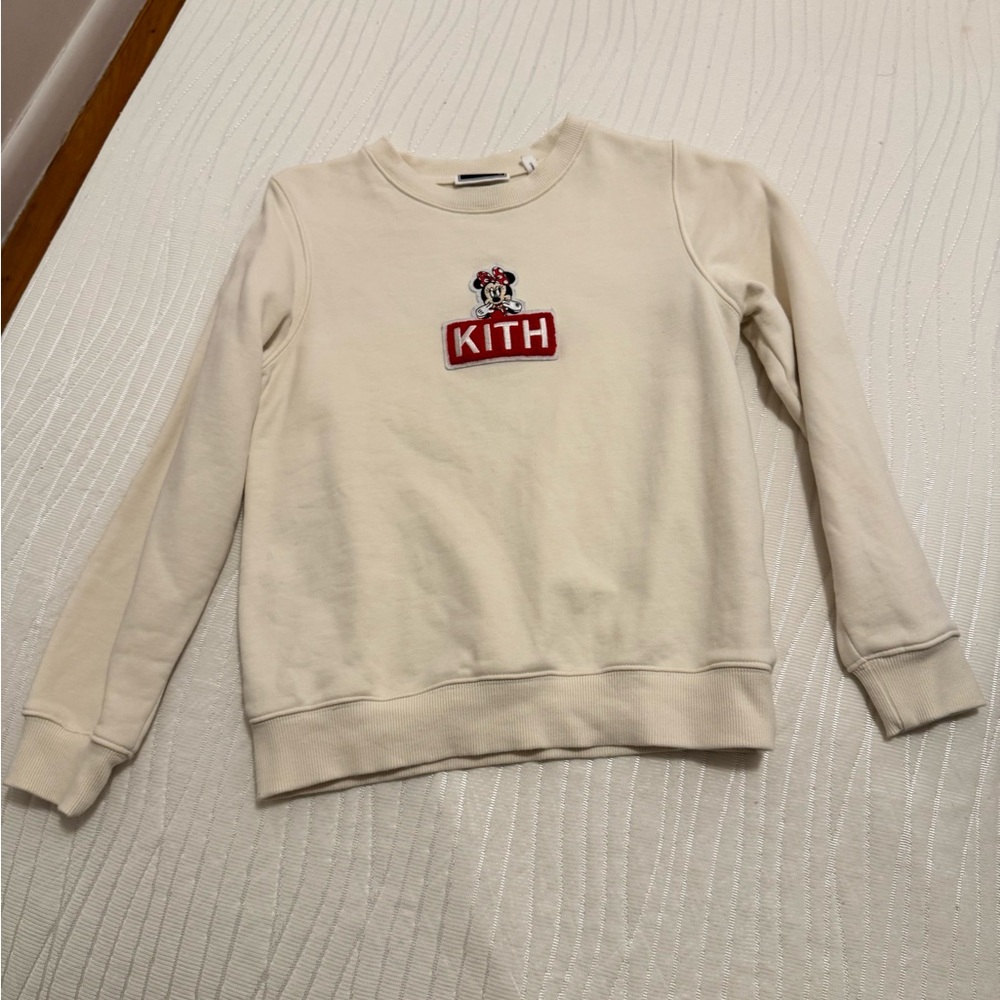 Kith Kids X Disney Minnie Cream Sweatshirt ( limited edition )